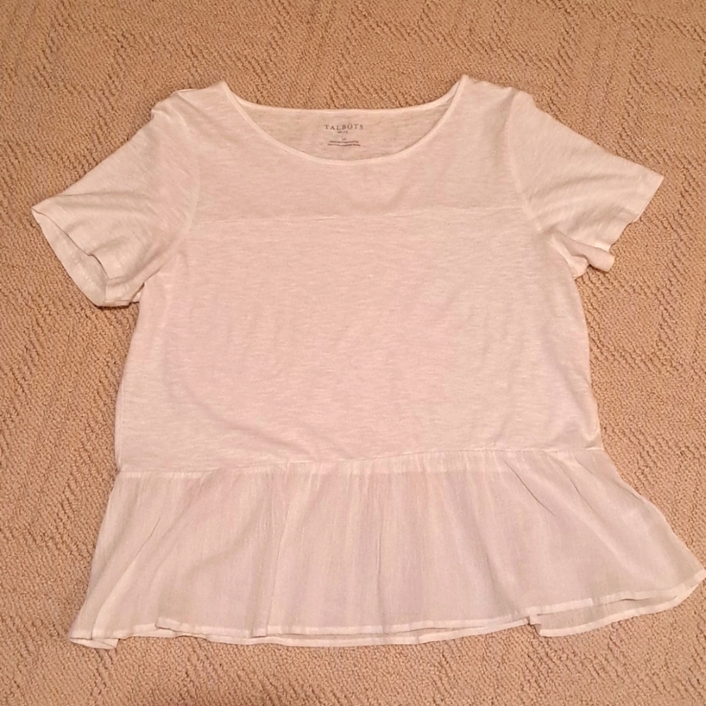 TALBOTS peplum T! Very cute!